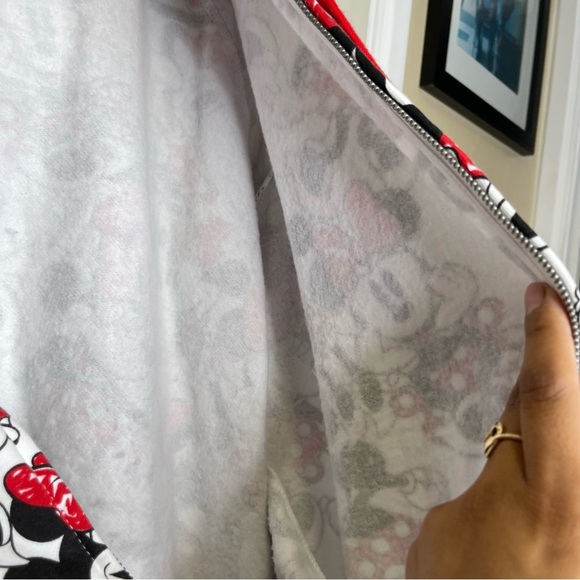 Disney Minnie Mouse Zip up Hoodie with Padded Mouse Ears - Women's Sz XL - Picture 5 of 14